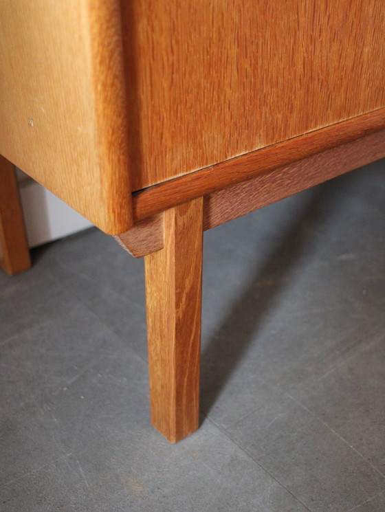 Image 1 of Vintage modulair vrijstaand wandsysteem in eiken