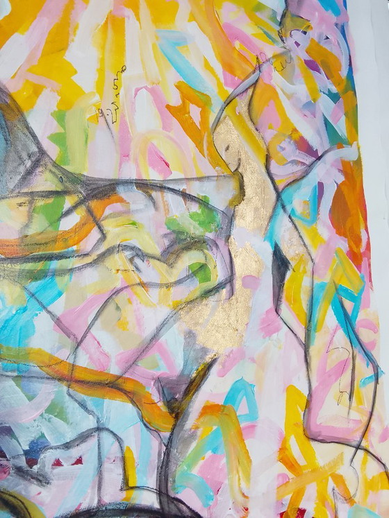 Image 1 of Acrylic painting "sun"