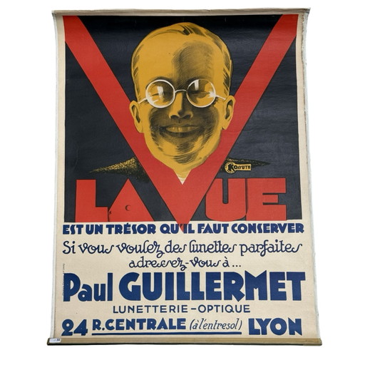 Ca. 1920’s - Art Deco - Poster (original print) - Paul Guillermet - ‘La Vue’ - Print by Kossuth