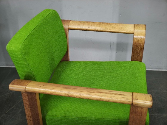 Image 1 of Ensemble de 4 fauteuils danois en chêne, par Magnus Olesen, années 1960