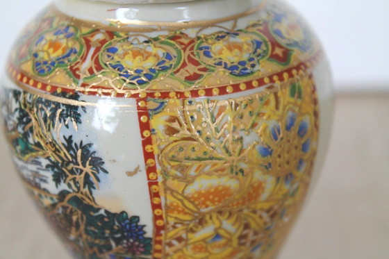Image 1 of Vaso per zenzero/vaso da tempio in stile Satsuma giapponese, anni '60