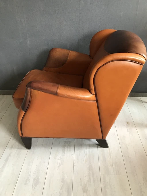 Fauteuil Bendic en cuir