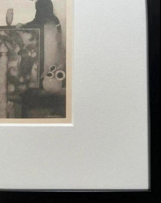 Jan Mankes 1889-1920 / Heliogravure originale Madre nella stanza 1923