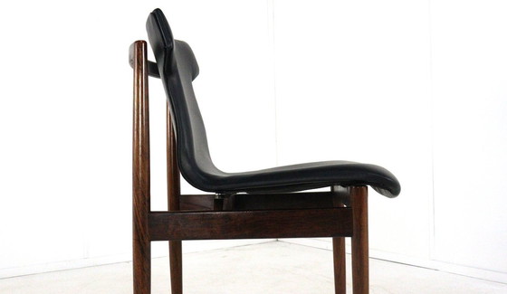 Image 1 of Set di 8 sedie Inger Klingenberg per Fristho Franeker rivestite vintage