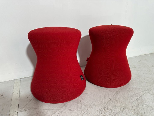 2x Löffler Fungo Ergonomische Kruk - Rood Breisel - ErgoTop - Duits Design – krukjes, Textile