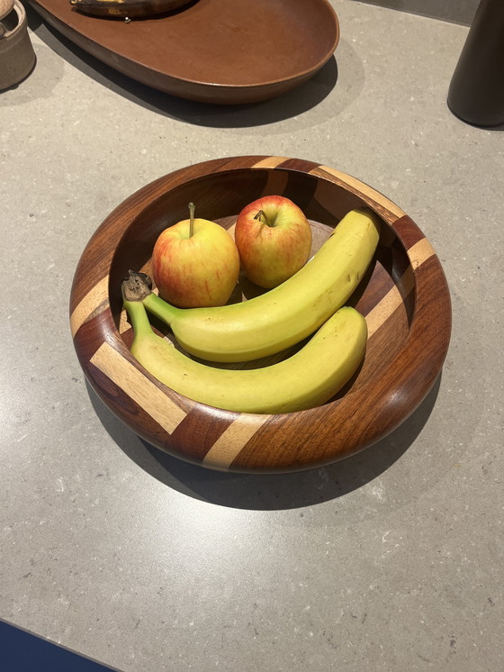 Image 1 of Vintage houten (fruit)schaal 