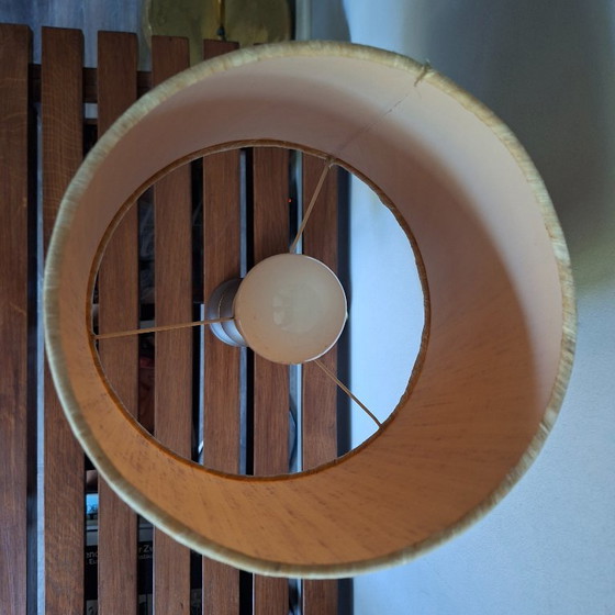 Dutch Design Mid Century Modern Style Raak Amsterdam Table Lamp – Textile, Wood (photo 6 of 11)