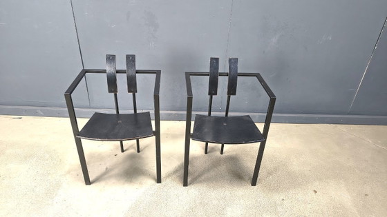 Image 1 of Trix eetkamerstoelen van Karl Friedrich Förster voor KFF, jaren 80, set van 2