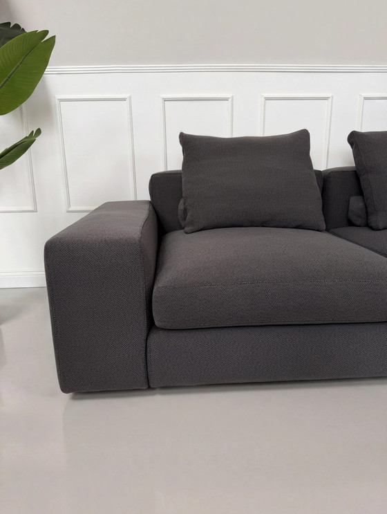 Image 1 of Minotti Jagger bank Stoff Grau bank