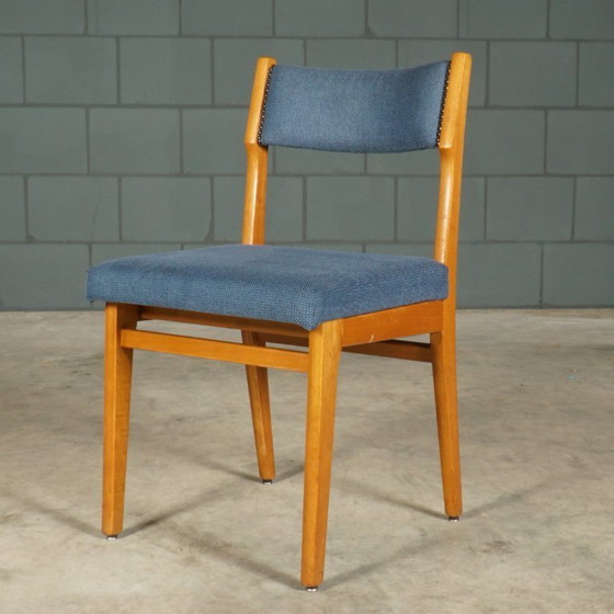 Image 1 of Set of 6 vintage dining chairs – blue