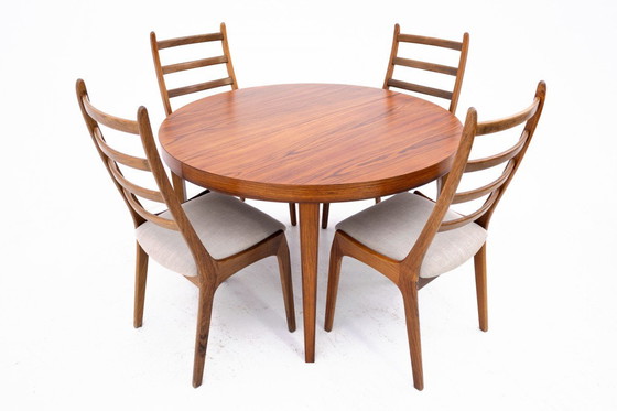 Image 1 of Set of chairs with a table, Danish design, 1960s.