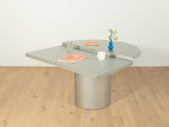 Quadrondo Dining Table, Erwin Nagel, Rosenthal, Silver – Wood (photo 12 of 17)