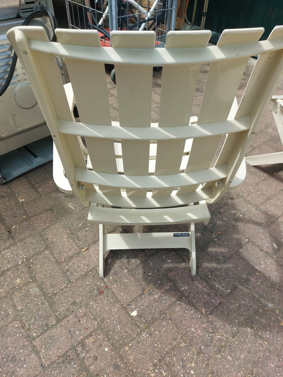 Image 1 of 6 x vintage tuinstoel Grosfillex Boutique