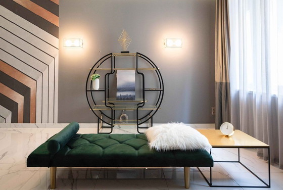 Image 1 of Hollywood Regency Etagère-plank, jaren 70