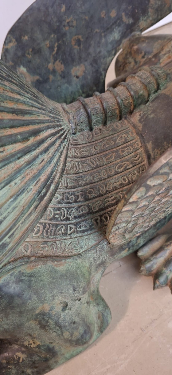 Image 1 of Bronzen Sfinx Hollywood Regency Salontafel 