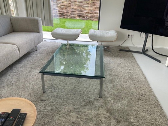 Image 1 of Table basse Cassina Le Corbusier LC 10 en gris-bleu