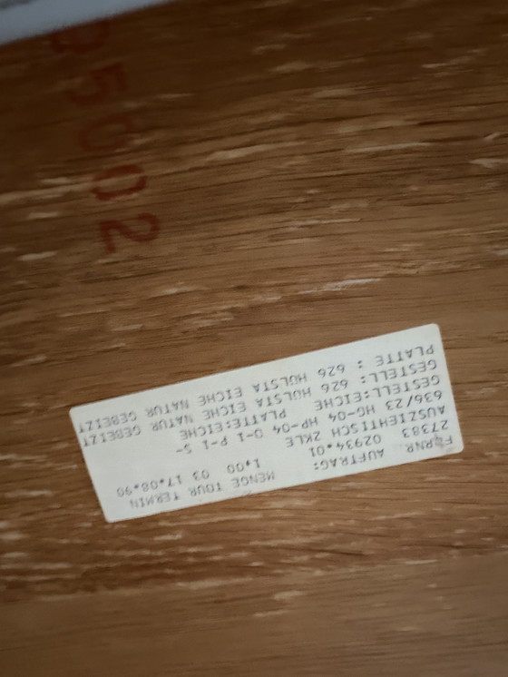 Image 1 of Tavolo da pranzo allungabile in rovere, rotondo o ovale, design danese vintage, marca Hölsta