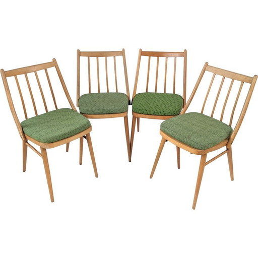 Set di 4 sedie da pranzo di metà secolo di Tatra, Cecoslovacchia, anni '70