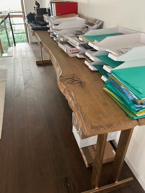 Mooie originele houten console