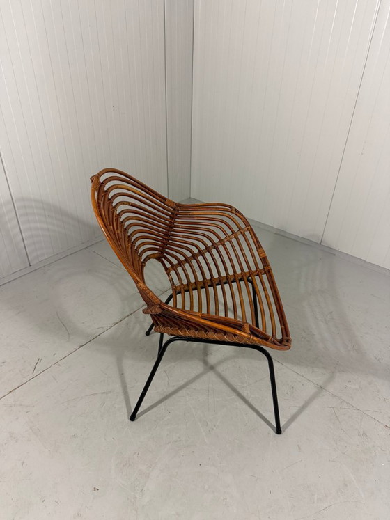 Image 1 of Rotan fauteuils van Rohé Noordwolde, Nederland 1960’s