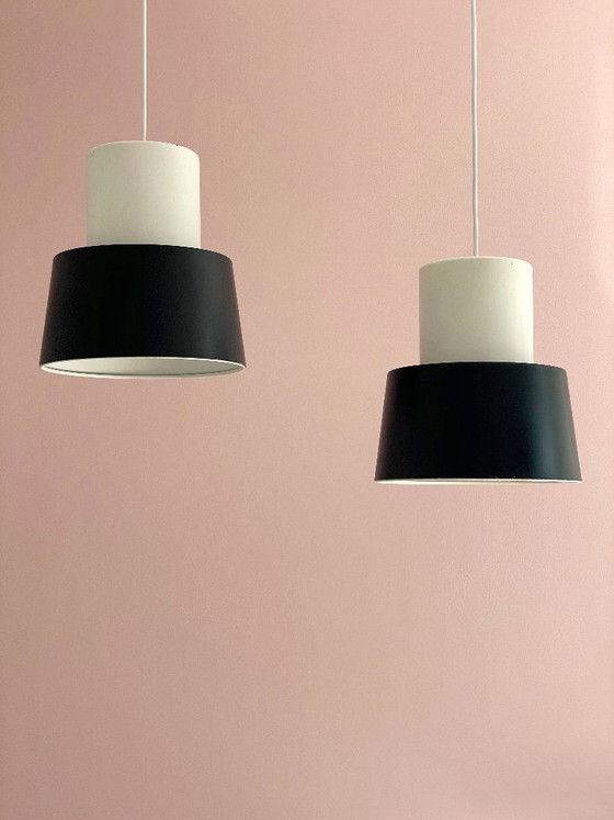 2x Louis Poulsen Lampen Nyboderpendel Vintage Mid Century Design – Hanglampen, Metal (photo 23 of 27)