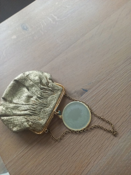 Opera tasje van brocante stof – Tassen, Metal, Textile (photo 3 of 5)