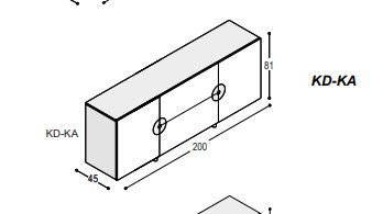 Image 1 of Designer sideboard Disk off-white