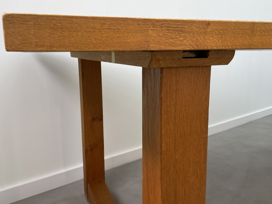 Image 1 of Architectural Brutalist Dining Table – Solid Oak – 250 cm