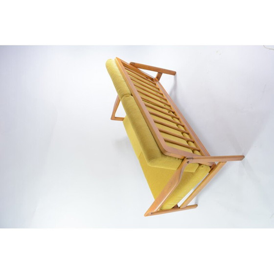 Image 1 of Vintage yellow teak BZ bench seat