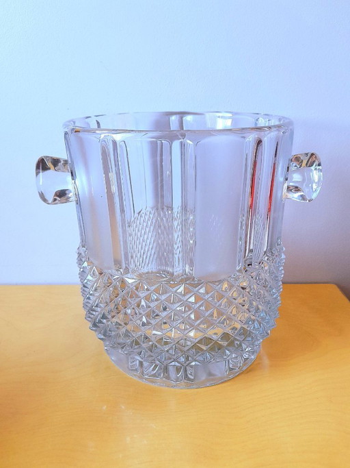 Champagnerkübel aus Kristall im Art-déco-Stil