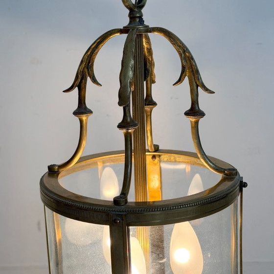 Lanterna a sospensione in ottone stile Luigi XVI – Lampadari, Metallo (photo 3 of 5)