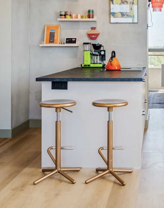 Set di 2 Sgabelli da bar Driade Paris Bar – Christophe Pillet – bronzo metallico – Metallo, Plastica (photo 3 of 5)