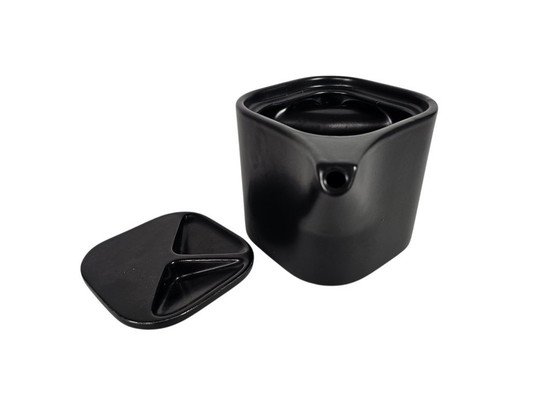 Laveno Ravelli - Makio Hasuike - Italia - Teiera minimalista di design in nero opaco - 1975 – Stoviglie (photo 8 of 9)
