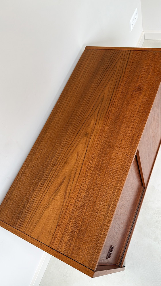 Image 1 of Vintage Danish wooden cabinet with sliding doors