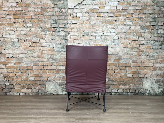Montis Charly Purple – Dining chairs, Leather, Metal (photo 6 of 16)