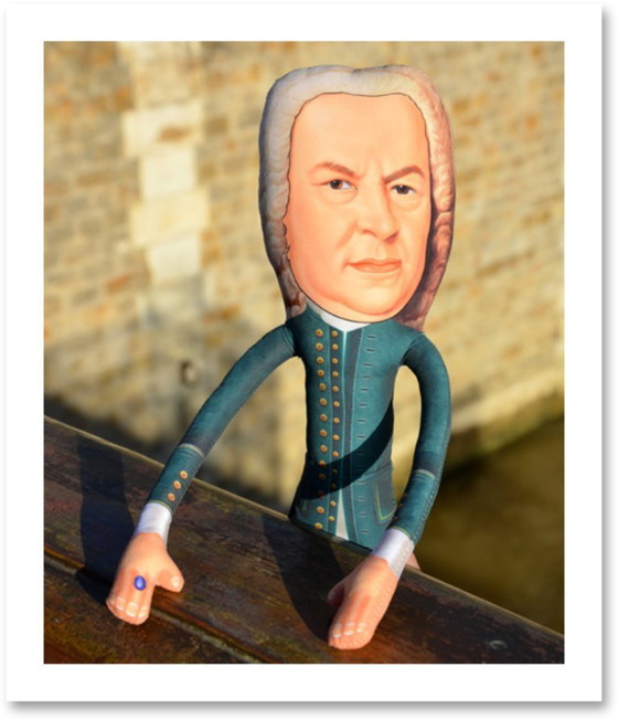 Image 1 of Bach-cadeau | Johann Sebastian Bach | Componist kunstpop | Klassieke muziekdecoratie | Cadeau voor muziekleraar