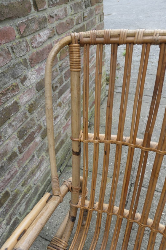Image 1 of Vintage Rattan Armchair