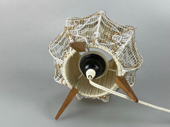 Image 1 of Lámpara de mesa esférica de los años 60 y 70, lámpara de noche, diseño de la era espacial