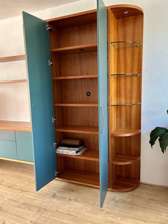 Image 1 of Gero moderne wandmeubelset met opbergruimte en vitrinas