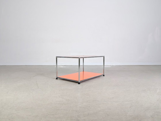 Image 1 of Tavolino da caffè originale USM Haller Tavolino da caffè arancione Fritz Haller