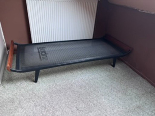 Letto da giorno Vintage Auping Cleopatra – Dick Cordemeijer (80x180) – daybeds, Metal, Wood (photo 2 of 5)