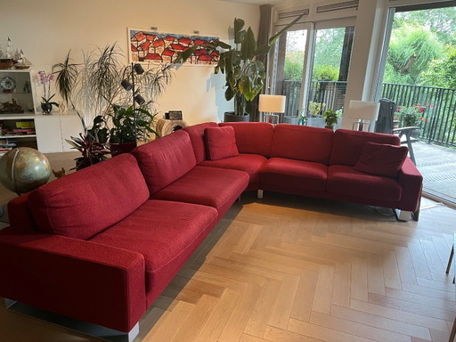 2 and 3 seater corner sofa Rolf Benz ( burgundy red)