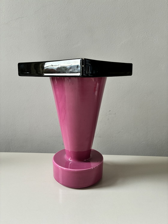 Image 1 of Vaso Bitossi - Stile Memphis - Rosa