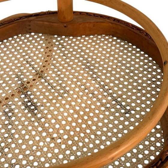 Image 1 of Ligna Drevounia (Thonet) - Nr. 210 - Bugholzstuhl mit Sitzfläche aus Geflecht / Rattan