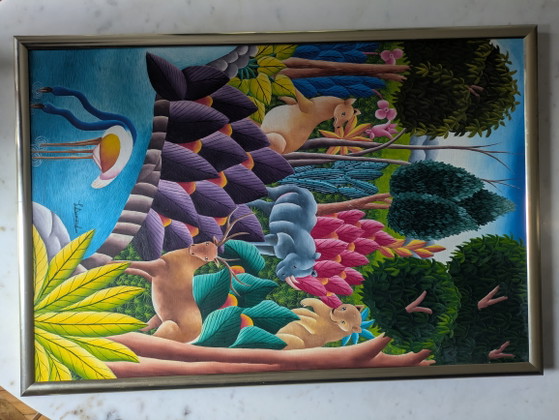 Rare painting by L. Dumond, Douanier Rousseau – Paintings & Drawings, Metal, Canvas (photo 7 of 15)