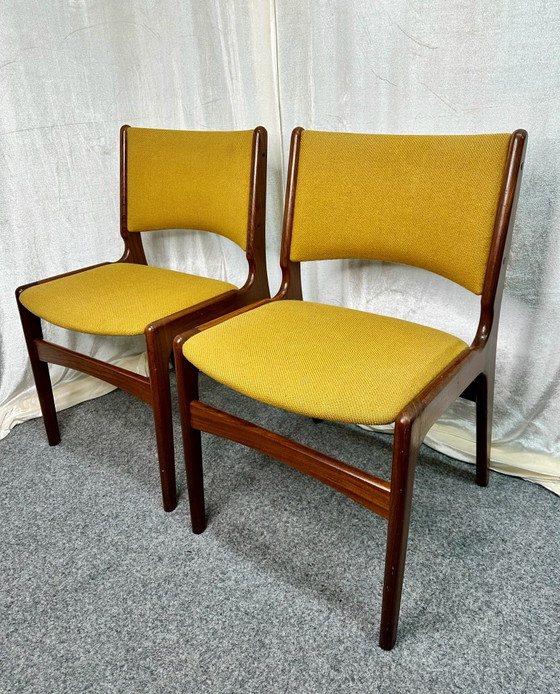 Danish Design Erik Buch Model 89 Teak Mid Century Dining Chairs, Anderstrup Møbelfabrik, Wood, Brown (photo 3 of 14)