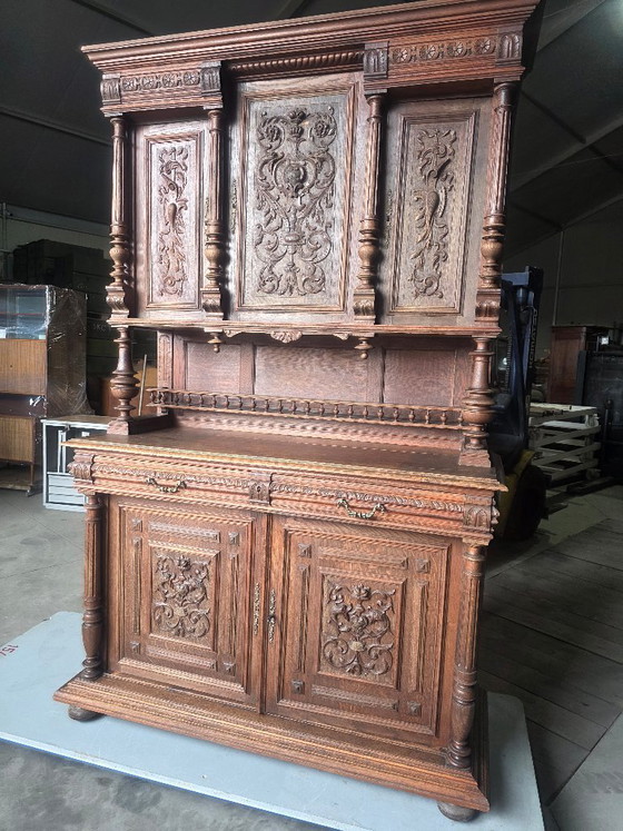 Vintage display cabinet (1970s/80s) – Wood, Brass (photo 3 of 5)