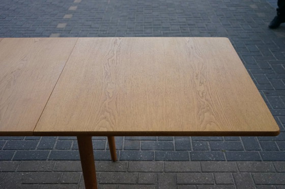 Image 1 of Table de salle à manger extensible en chêne Hans J. Wegner Modèle AT 310 par Andreas Tuck,1960s