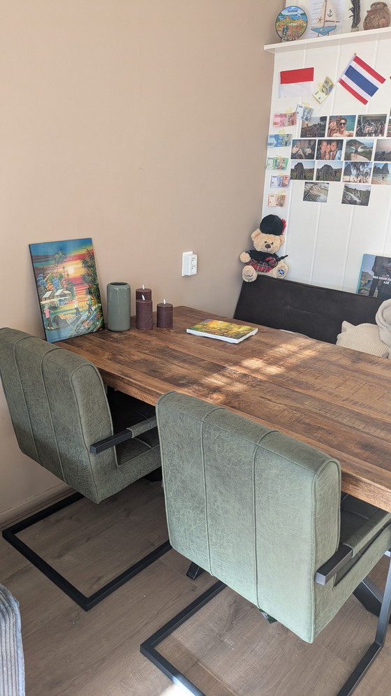 Image 1 of Sillas de comedor verdes Missouri, nuevas