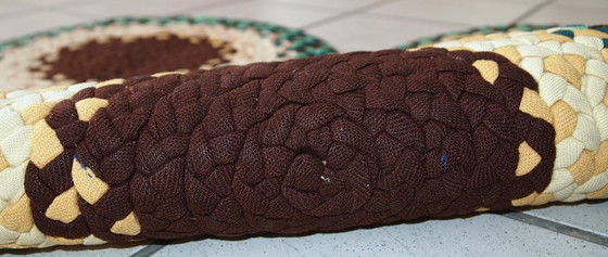 Image 1 of Tappeti antichi americani intrecciati, realizzati a mano, 38 cm (1,2 piedi), anni '40 - 1C459